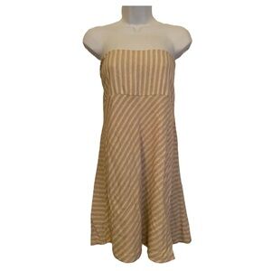 NWT STRAPLESS STRIPED DRESS by DIMY size 6